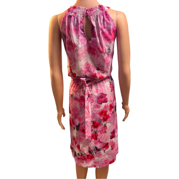 Adrianna Papell Vibrant Pink and Lavender Sleeveless Dress Size 14 - Picture 3 of 7